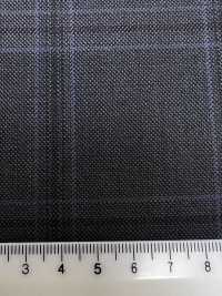M02063-5 KUNISHIMA1850 Exklusivlinie 【Superfeines Kammgarn】Grau Kariert[Textil] Kunishima Co., Ltd. Unterfoto