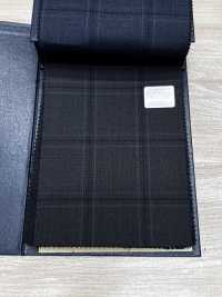 M02063-5 KUNISHIMA1850 Exklusivlinie 【Superfeines Kammgarn】Grau Kariert[Textil] Kunishima Co., Ltd. Unterfoto