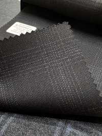 M02064-2 KUNISHIMA1850 Exklusivlinie 【Superfeines Kammgarn】Marineblau Meliertes Karomuster[Textil] Kunishima Co., Ltd. Unterfoto