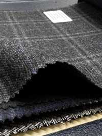 M02065-4 KUNISHIMA1850 Exklusivlinie 【Superfeines Kammgarn】Grau Meliert Kariert[Textil] Kunishima Co., Ltd. Unterfoto