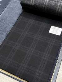 M02066-4 KUNISHIMA1850 Exklusivlinie 【Superfeines Kammgarn】Grau Meliert Kariert[Textil] Kunishima Co., Ltd. Unterfoto
