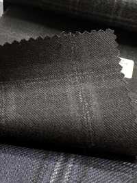 M02066-4 KUNISHIMA1850 Exklusivlinie 【Superfeines Kammgarn】Grau Meliert Kariert[Textil] Kunishima Co., Ltd. Unterfoto
