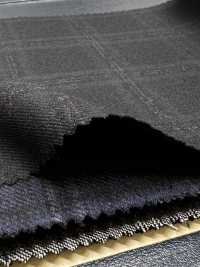 M02066-4 KUNISHIMA1850 Exklusivlinie 【Superfeines Kammgarn】Grau Meliert Kariert[Textil] Kunishima Co., Ltd. Unterfoto