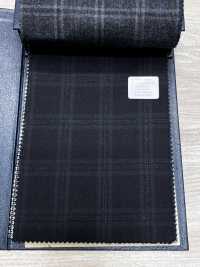 M02066-4 KUNISHIMA1850 Exklusivlinie 【Superfeines Kammgarn】Grau Meliert Kariert[Textil] Kunishima Co., Ltd. Unterfoto