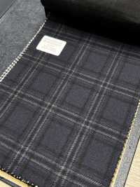 M02045-3 Exklusive Linie KUNISHIMA1850 【SOMO CASHMERE 100%】 Marineblaues 3D-Karomuster[Textil] Kunishima Co., Ltd. Unterfoto