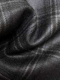 M02045-3 Exklusive Linie KUNISHIMA1850 【SOMO CASHMERE 100%】 Marineblaues 3D-Karomuster[Textil] Kunishima Co., Ltd. Unterfoto