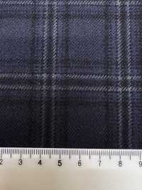 M02045-3 Exklusive Linie KUNISHIMA1850 【SOMO CASHMERE 100%】 Marineblaues 3D-Karomuster[Textil] Kunishima Co., Ltd. Unterfoto