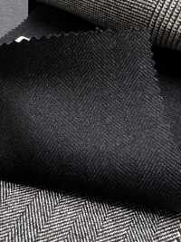 M02047-2 Exklusive Linie KUNISHIMA1850 【SOMO CASHMERE 100%】 Marineblaues Fischgrätenmuster[Textil] Kunishima Co., Ltd. Unterfoto