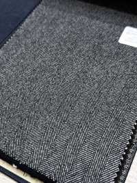 M02047-5 Exklusive Linie KUNISHIMA1850 【SOMO CASHMERE 100%】Graues Fischgrätenmuster[Textil] Kunishima Co., Ltd. Unterfoto