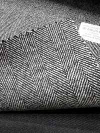 M02047-5 Exklusive Linie KUNISHIMA1850 【SOMO CASHMERE 100%】Graues Fischgrätenmuster[Textil] Kunishima Co., Ltd. Unterfoto