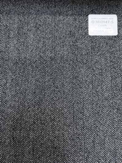 M02047-5 KUNISHIMA1850 Exklusive Linie [SOMO CASHMERE 100%] Grau Fischgrät