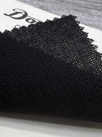 21522D-1 3-fädiges, Hochgedrehtes Garn, 100 % Wolle, DOMINX (Dominx) Schwarz[Textil] Kuzuri-Wollstoff (DOMINX) Unterfoto