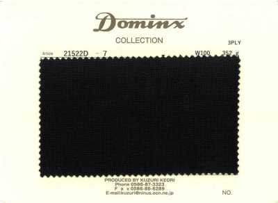 21522D-7 3-fädiges hochverzwirntes Garn Wolle 100 % DOMINX Schwarz