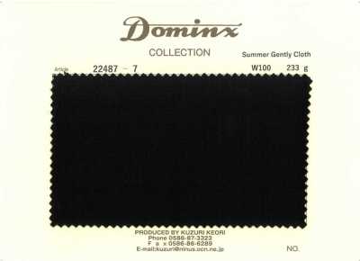 22487-7 Sommerleichtes Tuch aus 100 % Wolle DOMINX (Dominx) Schwarz