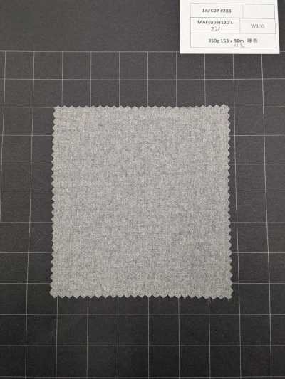 1AFC07-283 [Artikel mit begrenztem Lagerbestand] Nikke Textile Stoff MAFsuper120's Flanellgrau