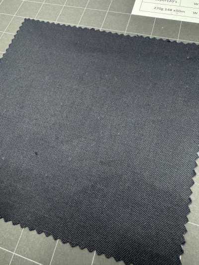 1AFJ92-1 [Nur solange der Vorrat reicht] Nikke Textile Stoff MAFsuper120's Navy S Überrolle