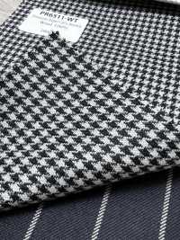 PR6511-WT Standard Japanische Premium Super120 Stretch Houndstooth Grau[Textil] Weitere Fotos