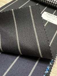 PR6521-DN Standard Japanisch Premium Super 120's Stretch-Streifen Dunkelmarineblau[Textil] Weitere Fotos