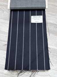 PR6521-DN Standard Japanisch Premium Super 120's Stretch-Streifen Dunkelmarineblau[Textil] Weitere Fotos