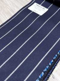 PR6521-NV Hochwertiger Japanischer Standard-Stretchstreifenstoff Aus Super120's-Wolle In Marineblau[Textil] Weitere Fotos