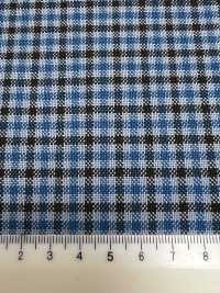 MH6511-BL Standard-Japanischer Woll-Mohair-Kammgarn (Tonic-Stil), Karomuster, Blau[Textil] Weitere Fotos