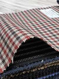 MH6511-BR Standard-japanischer Woll-Mohair-Kammgarnstoff (Tonic-Stil), Karomuster, Braun[Textil] Weitere Fotos