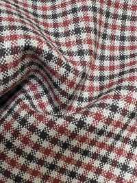 MH6511-BR Standard-japanischer Woll-Mohair-Kammgarnstoff (Tonic-Stil), Karomuster, Braun[Textil] Weitere Fotos