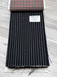 MH6521-BK Standard-Japanische Woll-Mohair-Kammgarnstreifen (Tonic-Stil), Schwarz[Textil] Weitere Fotos