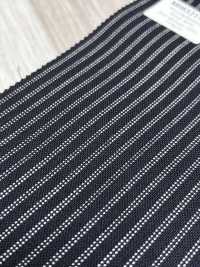 MH6521-NV Standardmäßiger Japanischer Woll-Mohair-Kammgarnstoff (Tonic-Stil), Marineblau Gestreift[Textil] Weitere Fotos