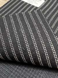 MH6521-NV Standardmäßiger Japanischer Woll-Mohair-Kammgarnstoff (Tonic-Stil), Marineblau Gestreift[Textil] Weitere Fotos