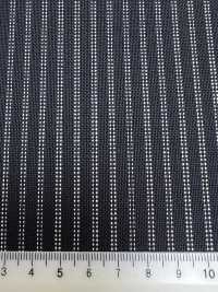 MH6521-NV Standardmäßiger Japanischer Woll-Mohair-Kammgarnstoff (Tonic-Stil), Marineblau Gestreift[Textil] Weitere Fotos