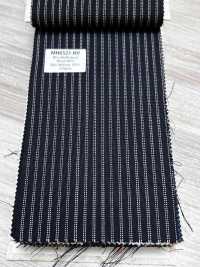 MH6521-NV Standardmäßiger Japanischer Woll-Mohair-Kammgarnstoff (Tonic-Stil), Marineblau Gestreift[Textil] Weitere Fotos