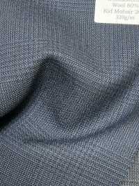 MH2431-NV Standard-Japanisches Woll-Mohair-Kammgarn (Tonic-Stil), Karomuster, Marineblau[Textil] Weitere Fotos