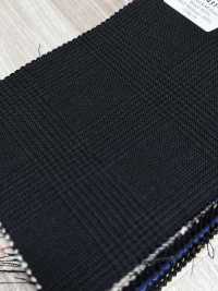MH2431-CG Standard-Japanischer Kammgarnstoff Aus Wolle Und Mohair (Tonic-Stil), Karomuster, Anthrazit-Himmelgr[Textil] Weitere Fotos