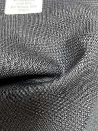 MH2431-CG Standard-Japanischer Kammgarnstoff Aus Wolle Und Mohair (Tonic-Stil), Karomuster, Anthrazit-Himmelgr[Textil] Weitere Fotos