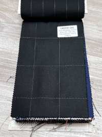 LA5531-DG Standardmäßiger Japanischer Seiden-Lurex-Woll-Stretch-Karo[Textil] Weitere Fotos