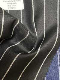SK5524-BK Standard-Japanseide-Woll-Stretchstreifen Schwarz[Textil] Weitere Fotos