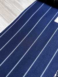 SK5524-BL Standardmäßiger Japanischer Woll-Seiden-Stretchstreifen In Marineblau[Textil] Weitere Fotos
