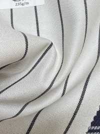 SK5524-WT Standardmäßiger Japanischer Stretch-Stoff Aus Wolle Und Seide, Weiß Gestreift[Textil] Weitere Fotos