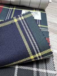 SK5536-NV Standardmäßiger Japanischer Elastischer Seiden-Woll-Karostoff In Marineblau[Textil] Weitere Fotos