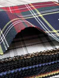 SK5536-NV Standardmäßiger Japanischer Elastischer Seiden-Woll-Karostoff In Marineblau[Textil] Weitere Fotos