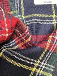 SK5536-NV Standardmäßiger Japanischer Elastischer Seiden-Woll-Karostoff In Marineblau[Textil] Weitere Fotos