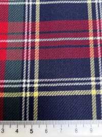 SK5536-NV Standardmäßiger Japanischer Elastischer Seiden-Woll-Karostoff In Marineblau[Textil] Weitere Fotos