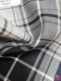SK5536-GY Standardmäßiger Japanischer Woll-Seiden-Stretchstoff Mit Karomuster, Grau[Textil] Weitere Fotos