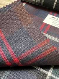SK5536-BR Standardmäßiger Japanischer Woll-Seiden-Stretch-Karo In Braun[Textil] Weitere Fotos