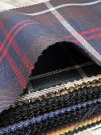 SK5536-BR Standardmäßiger Japanischer Woll-Seiden-Stretch-Karo In Braun[Textil] Weitere Fotos