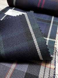 SK5536-GR Standard Japanischer Seide-Wolle-Stretch-Karo Grün[Textil] Weitere Fotos