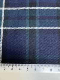 SK5536-GR Standard Japanischer Seide-Wolle-Stretch-Karo Grün[Textil] Weitere Fotos