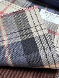 SK5536-BE Standardmäßiger Japanischer Stretch-Karo-Stoff Aus Seide Und Wolle, Beige[Textil] Weitere Fotos