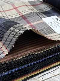 SK5536-BE Standardmäßiger Japanischer Stretch-Karo-Stoff Aus Seide Und Wolle, Beige[Textil] Weitere Fotos